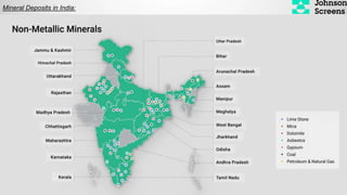Mineral Deposits in India:
 
