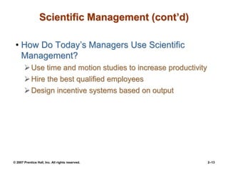 Chapter 2 Management yesterday and today | PPT