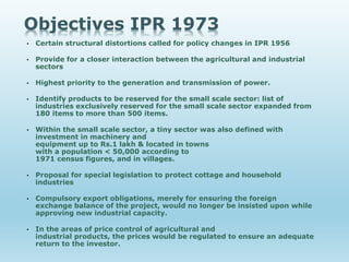 Obgitives Ipr Industrial Policy Presentation | PPTX