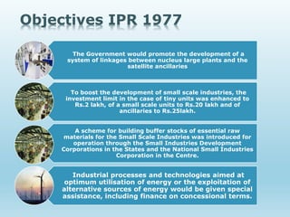Obgitives Ipr Industrial Policy Presentation | PPTX
