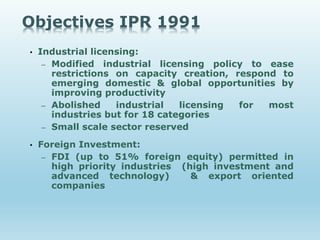 Obgitives Ipr Industrial Policy Presentation | PPTX