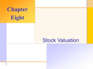 © 2003 The McGraw-Hill Companies, Inc. All rights reserved.
Stock Valuation
Chapter
Eight
 