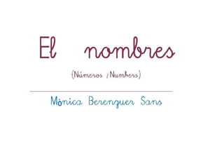 Els nombres - MòNica Berenguer