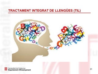TRACTAMENT INTEGRAT DE LLENGÜES (TIL)
31
 