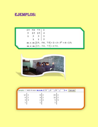 Mínimo común múltiplo1