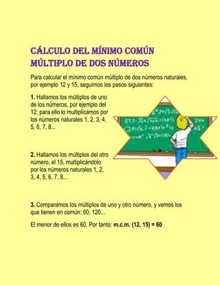Mínimo común múltiplo1