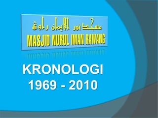 KRONOLOGI 1969 - 2010 