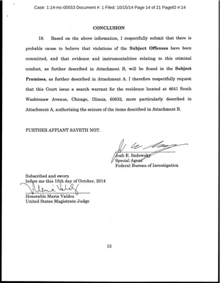 Case: 1:14-mc-00553 Document #: 1 Filed: 10/15/14 Page 14 of 21 PageID #:14
 