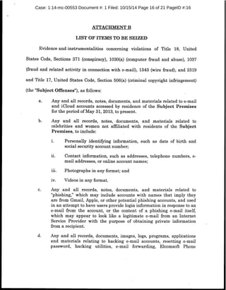 Case: 1:14-mc-00553 Document #: 1 Filed: 10/15/14 Page 16 of 21 PageID #:16
 