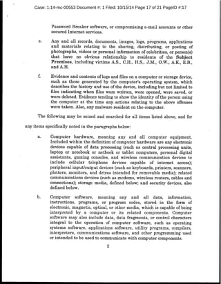 Case: 1:14-mc-00553 Document #: 1 Filed: 10/15/14 Page 17 of 21 PageID #:17
 