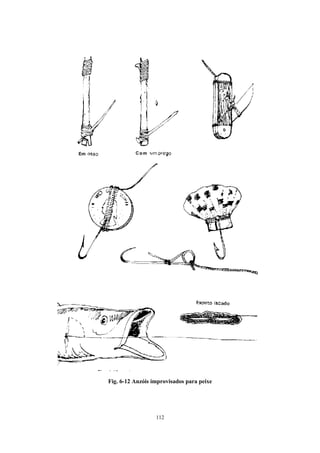112
Fig. 6-12 Anzóis improvisados para peixe
 