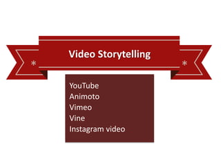 Digital Storytelling Tools for Nonprofit Organizations