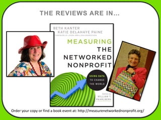 THE REVIEWS ARE IN…




Order your copy or find a book event at: http://measurenetworkednonprofit.org/
 