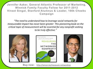 Jennifer Aaker, General Atlantic Professor of Marketing,
     Winnick Family Faculty Fellow for 2011 -2012
Vineet Singal, ...