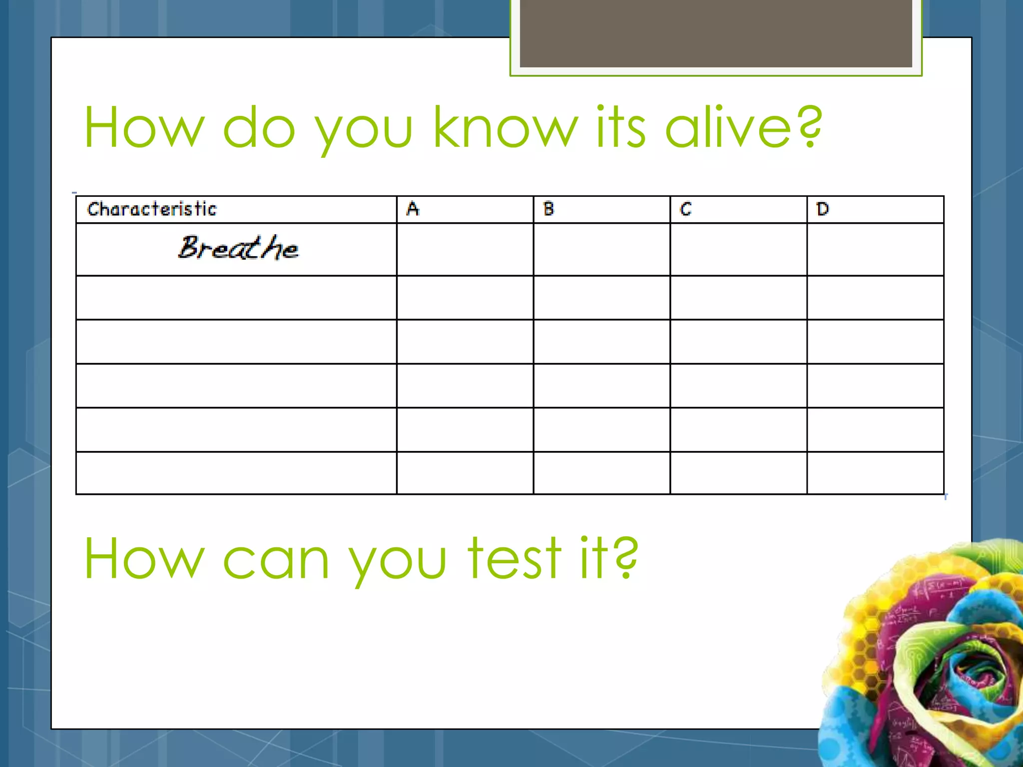 How do you know its alive?




How can you test it?
 