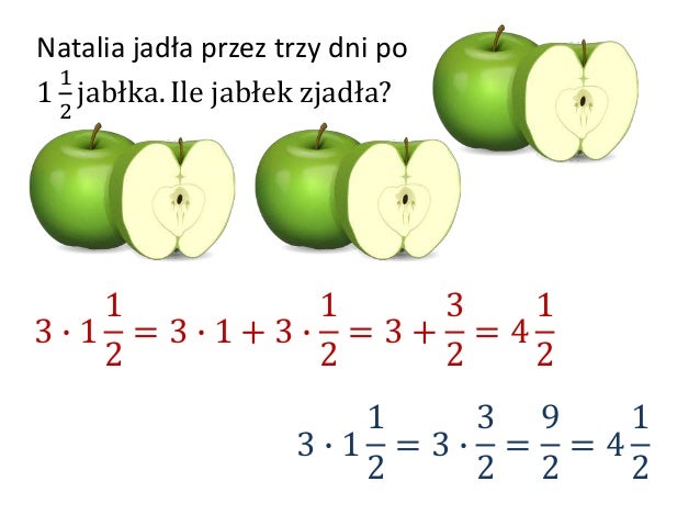 Mnożenie Ułamków Przez Liczbę Naturalną Mnożenie ułamków zwykłych przez liczby naturalne