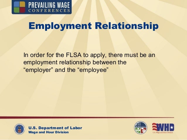 U S Department Of Labor Wage Hour Division