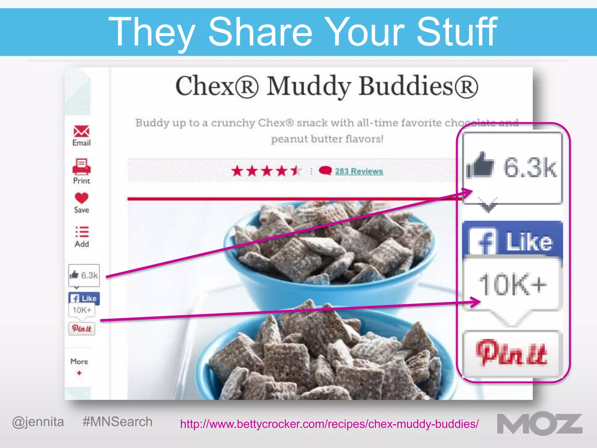 They Share Your Stuff

@jennita

#MNSearch

http://www.bettycrocker.com/recipes/chex-muddy-buddies/

 