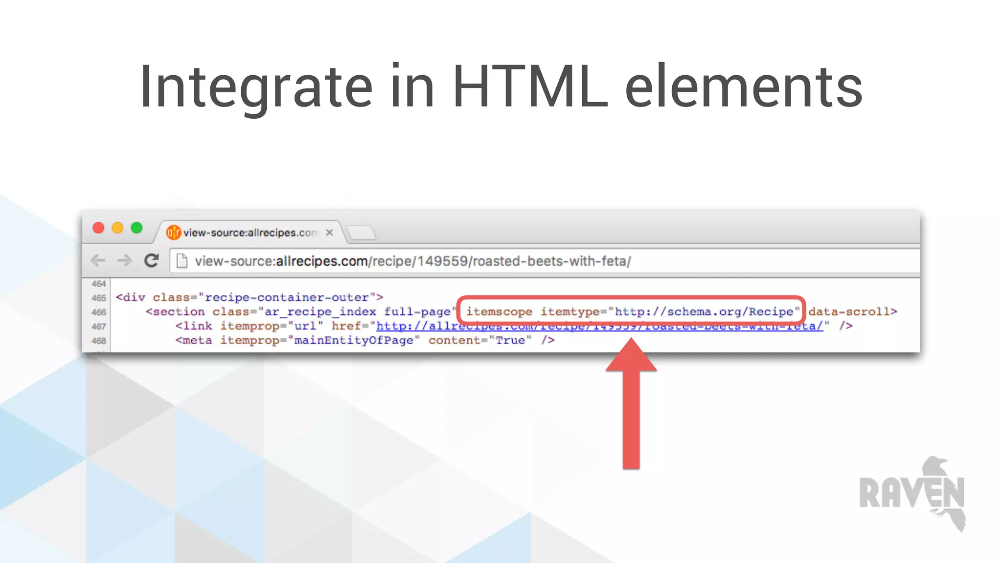Integrate in HTML elements
 