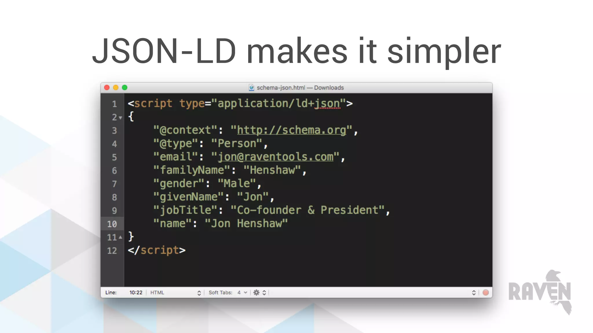 JSON-LD makes it simpler
 