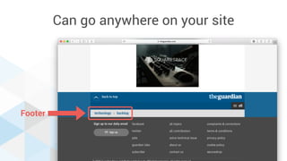 Footer
Can go anywhere on your site
 