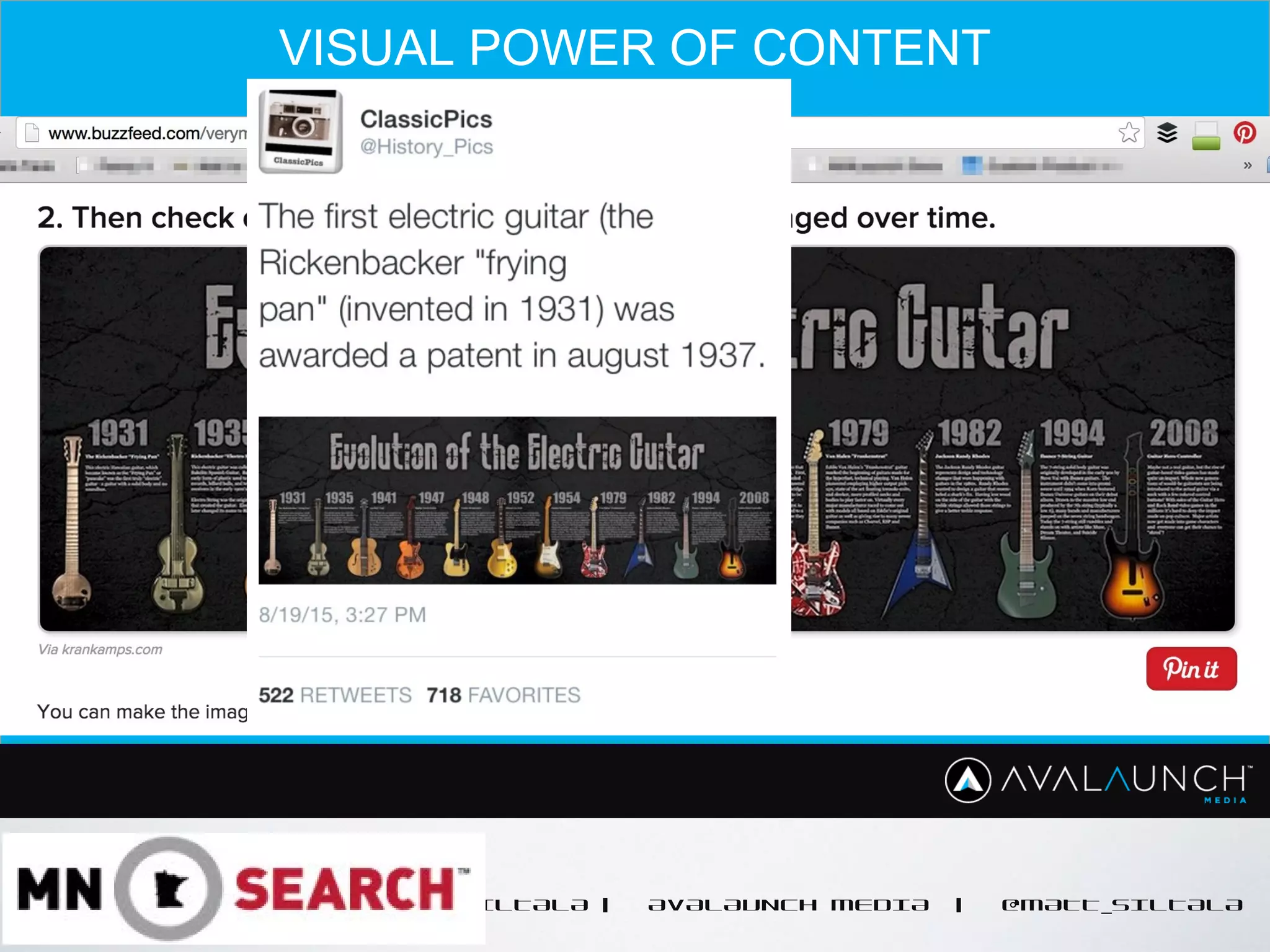 MATT SILTALA | AVALAUNCH MEDIA | @MATT_SILTALA
VISUAL POWER OF CONTENT
 