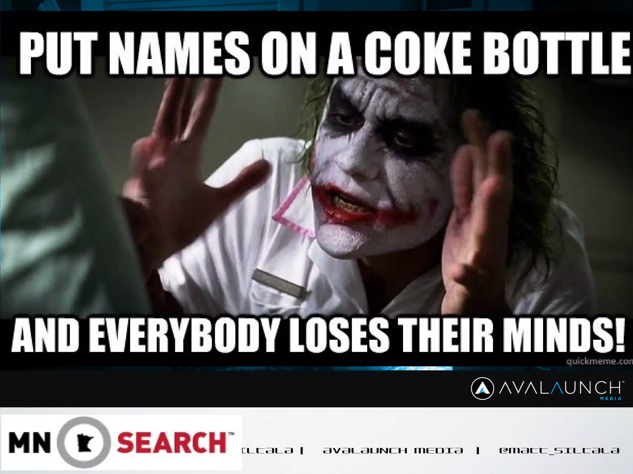 CONTENT GOES HERE
MATT SILTALA | AVALAUNCH MEDIA | @MATT_SILTALA
 