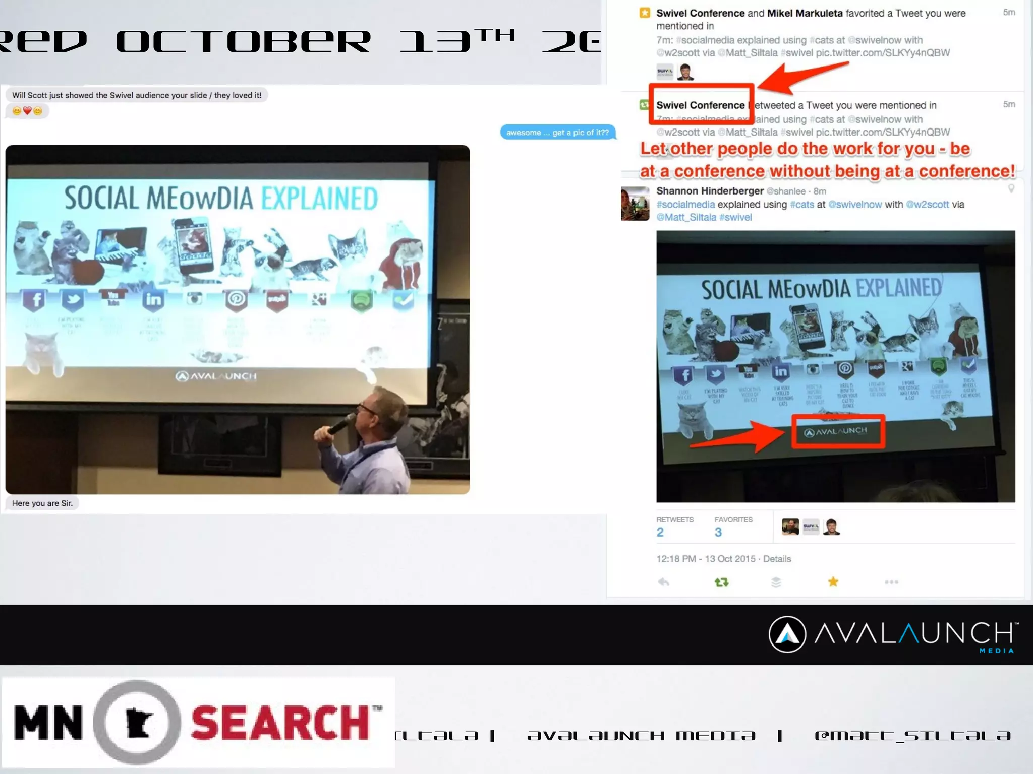 MATT SILTALA | AVALAUNCH MEDIA | @MATT_SILTALA
red October 13th
2015
 