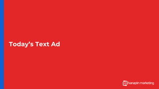 Today’s Text Ad
 