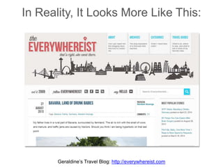 In Reality, It Looks More Like This:
Geraldine’s Travel Blog: http://everywhereist.com
 