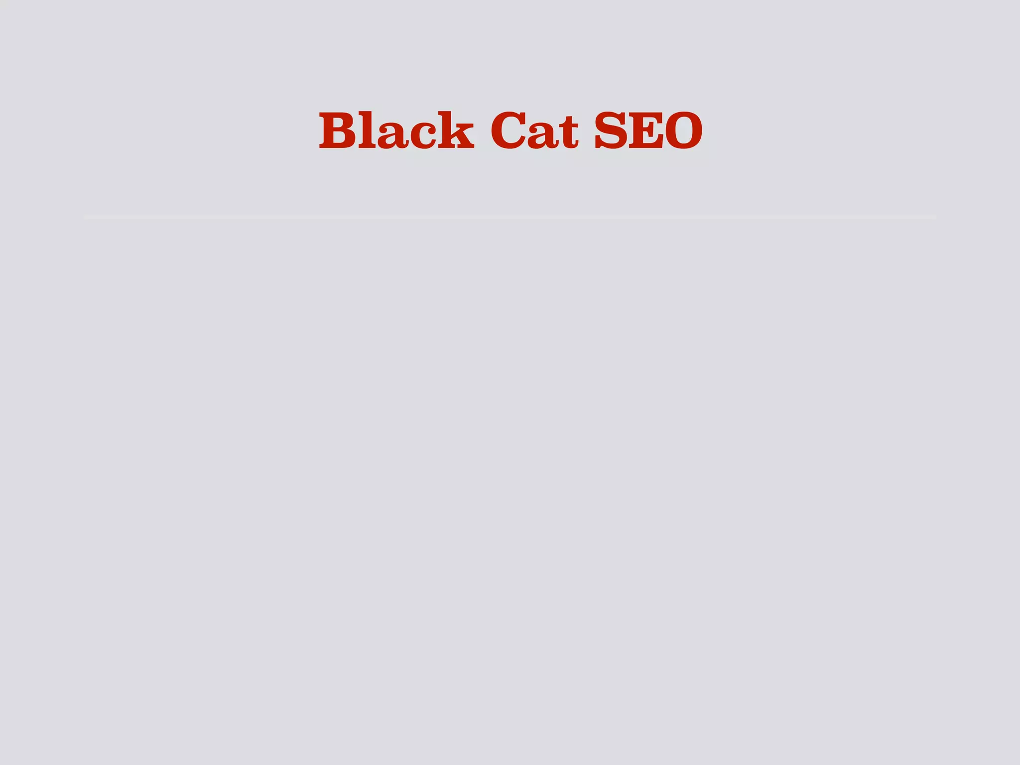 Black Cat SEO
 
