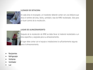 RPBI Residuos Peligrosos Biológico-Infecciosos | PPTX