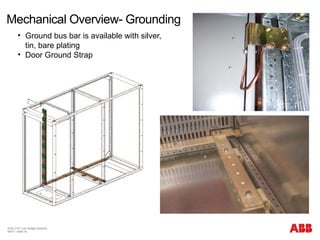 Mechanical Overview- Grounding
© BU 3101 Low Voltage Systems
9/6/17 | Slide 16
• Ground bus bar is available with silver,
tin, bare plating
• Door Ground Strap
 