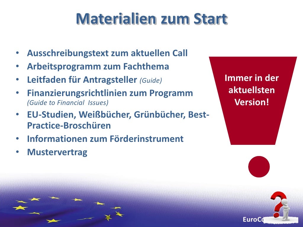 EU-Förderungen im Überblick & 1x1 der guten Antragstellung