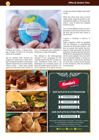 FUTURE OF FOOD INDUSTRY (My Published Article on Page NO.60 Slide 14