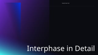 Interphase in Detail
Sample Footer Text
 