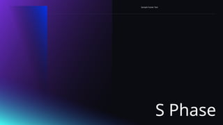 S Phase
Sample Footer Text
 