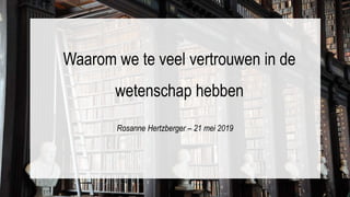 Mediawijsheid Netwerk Experience (MNX) 2019 - presentatie Rosanne Hertzberger