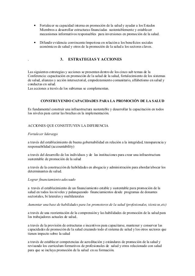 Conferencia Nairobi Promoción de la Salud