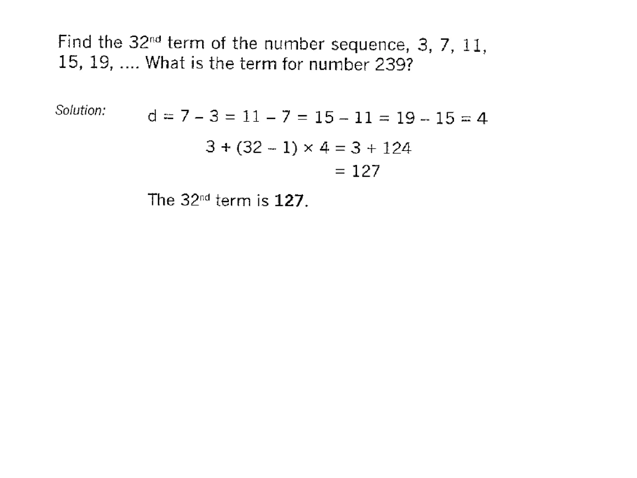 Mo sequence-with-common-difference