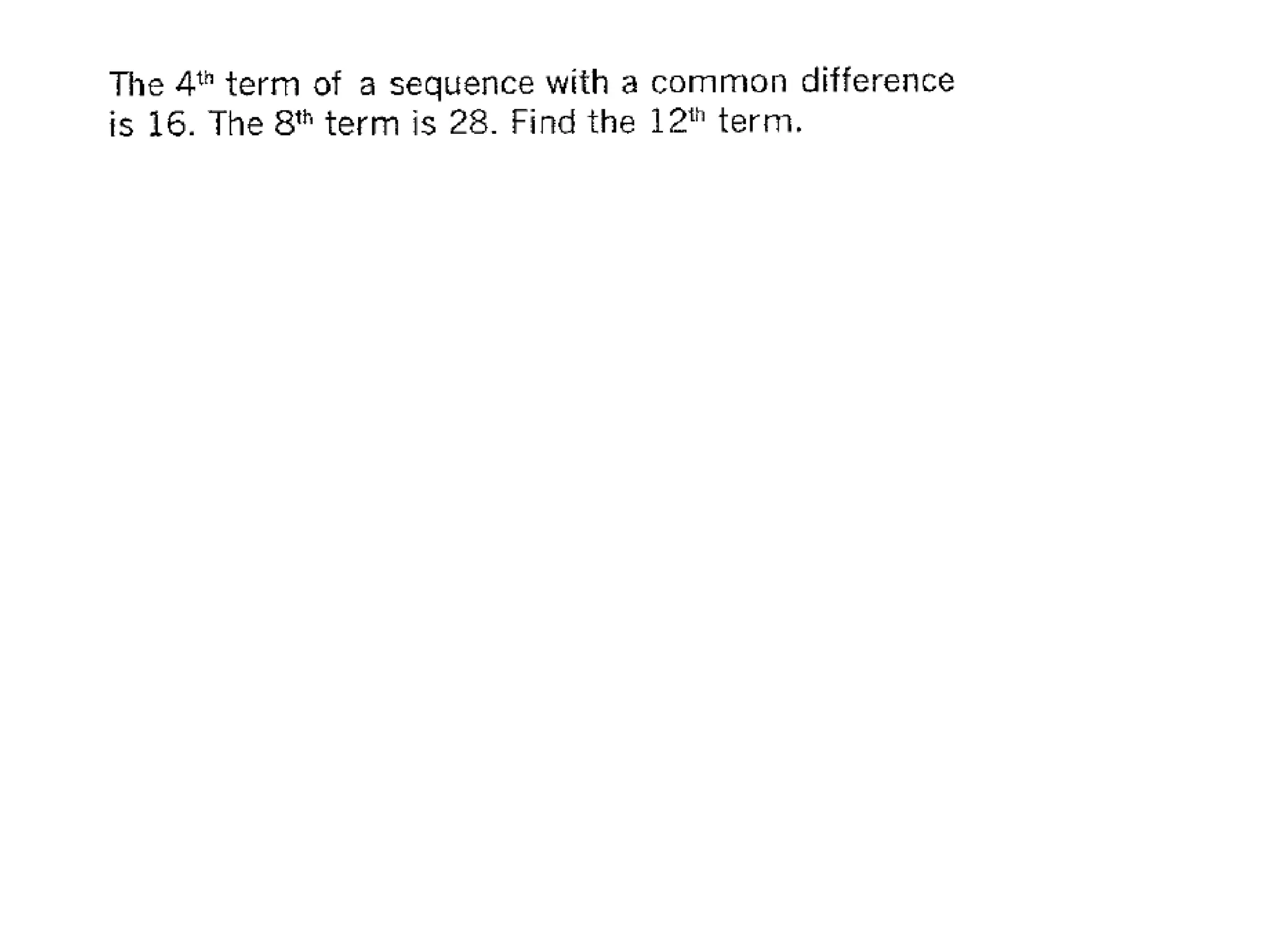 Mo sequence-with-common-difference