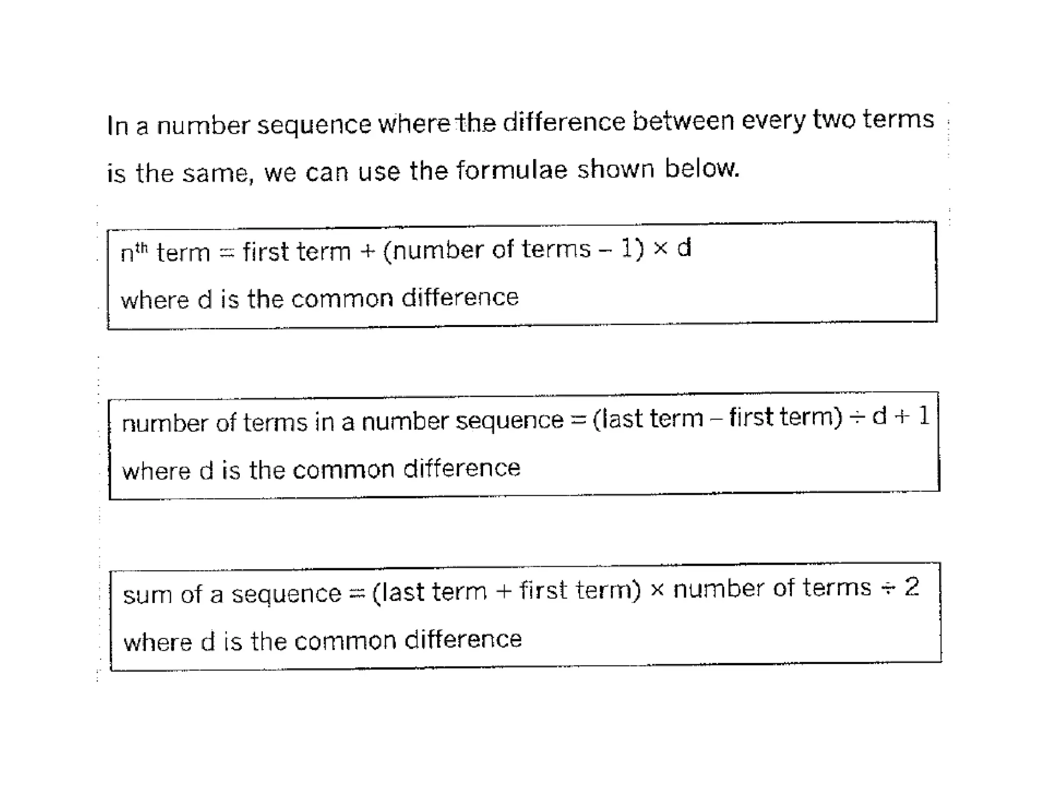 Mo sequence-with-common-difference