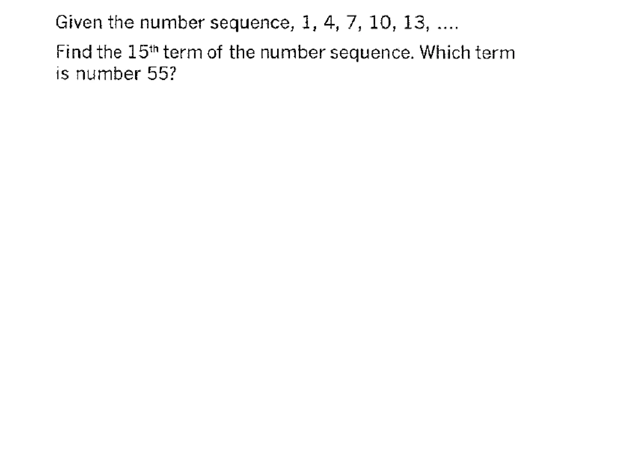 Mo sequence-with-common-difference