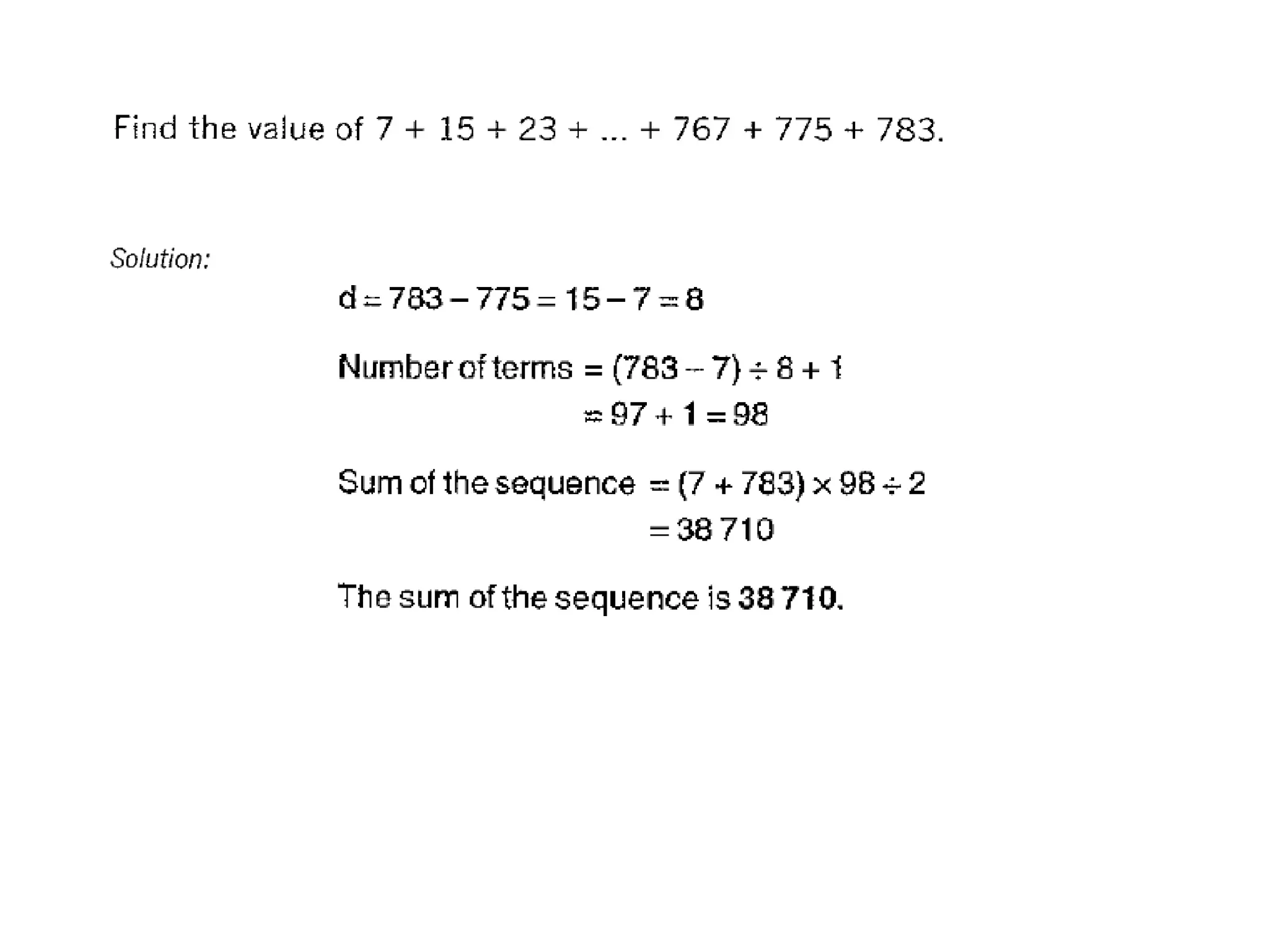 Mo sequence-with-common-difference