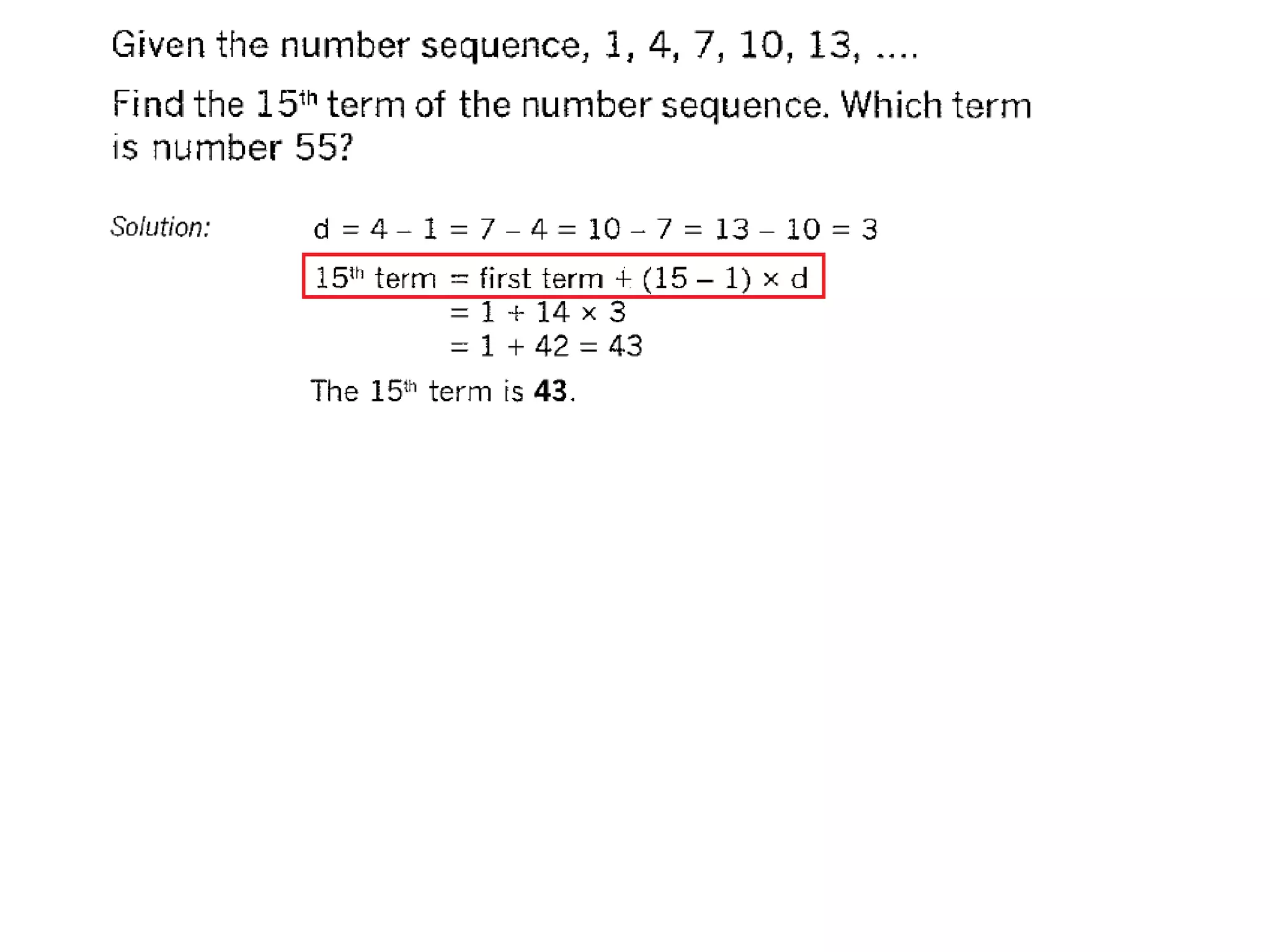 Mo sequence-with-common-difference