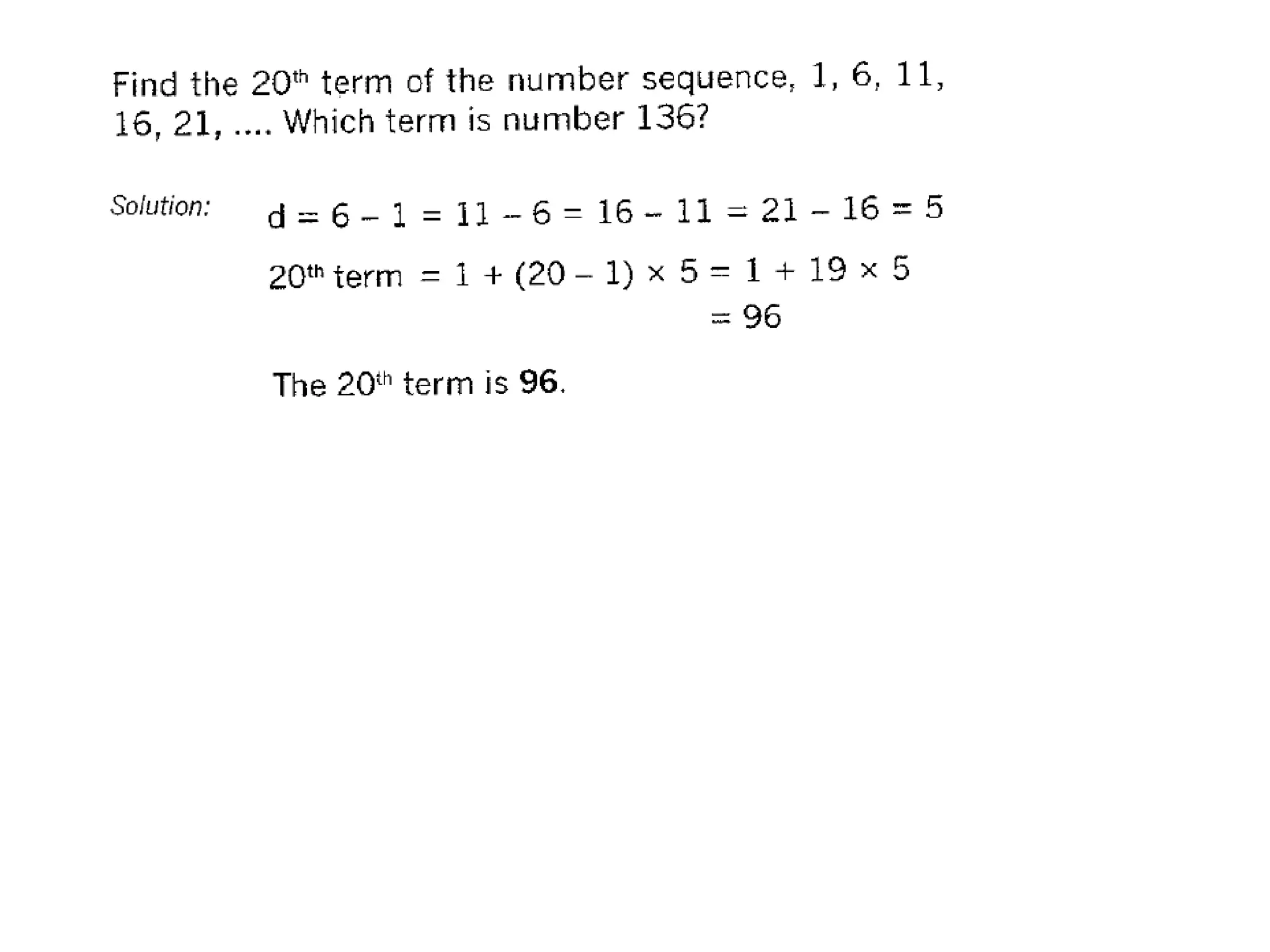 Mo sequence-with-common-difference