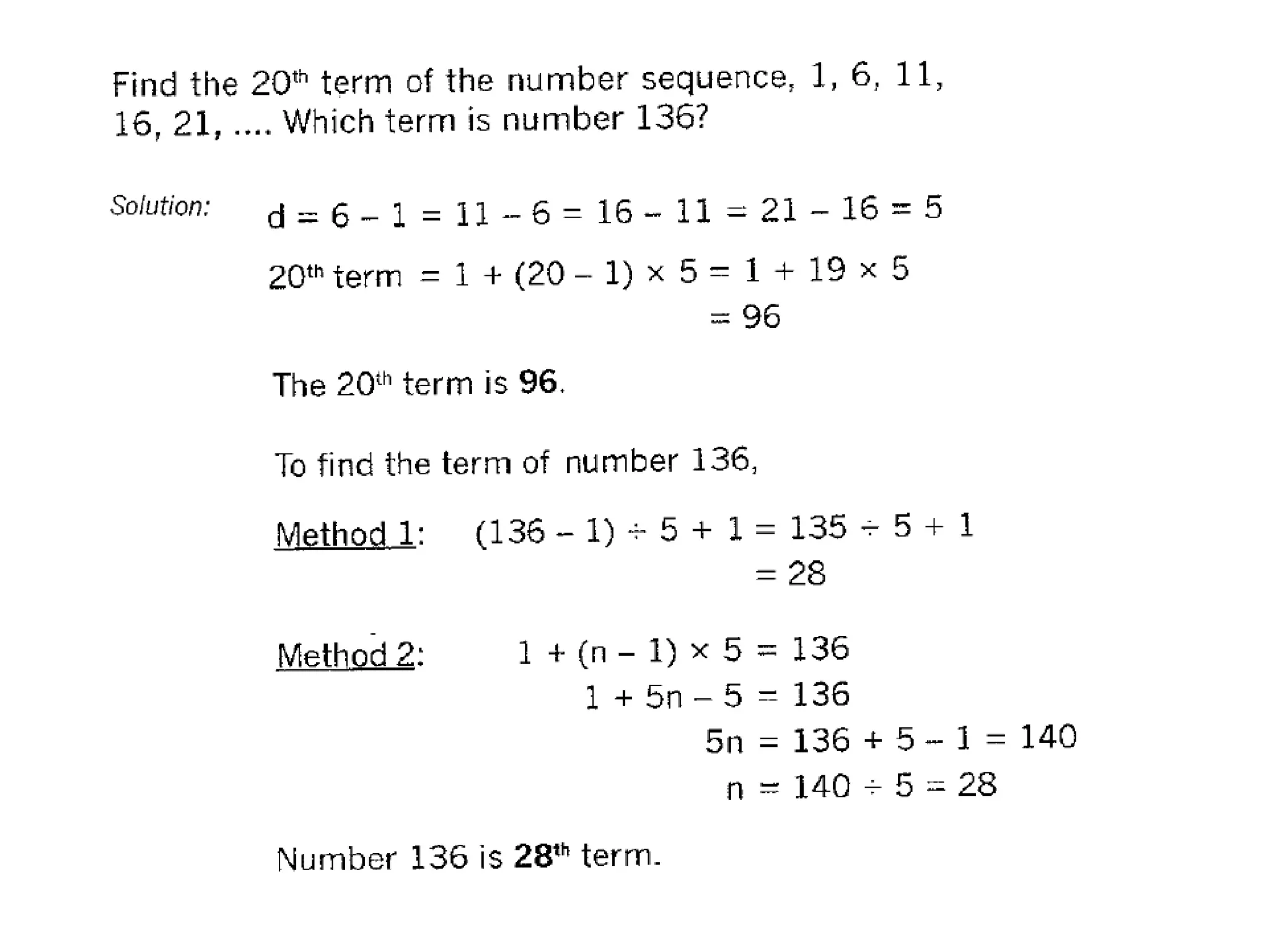 Mo sequence-with-common-difference