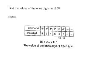 Maths Olympiad value-of-ones-digit