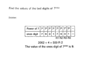 Maths Olympiad value-of-ones-digit