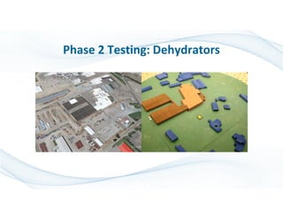 Phase 2 Testing: Dehydrators
 